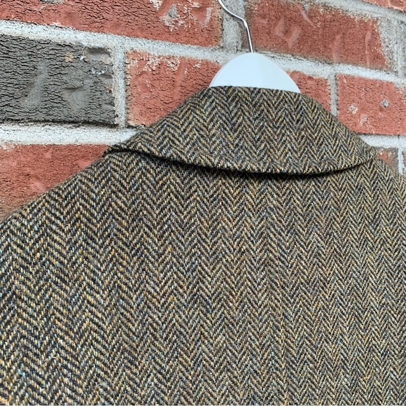 ❌SOLD❌ Vintage Harris Tweed 100% Wool Quilted Winter Jacket made for Ogilvy - Picture 4 of 16